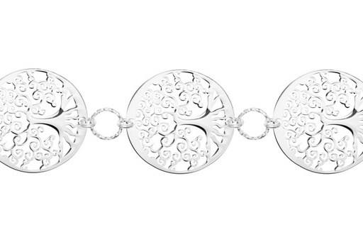 [09636P1500PL] Pulsera plata 925 arbol de la vida