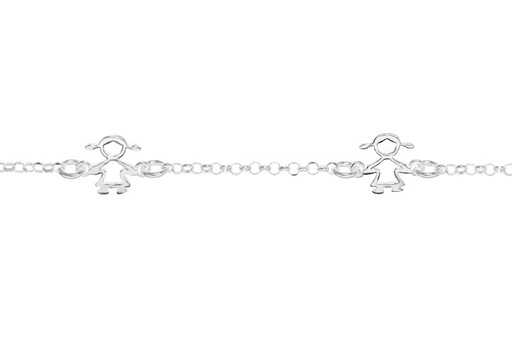 [09652P1600PL] Pulsera plata 925 niña