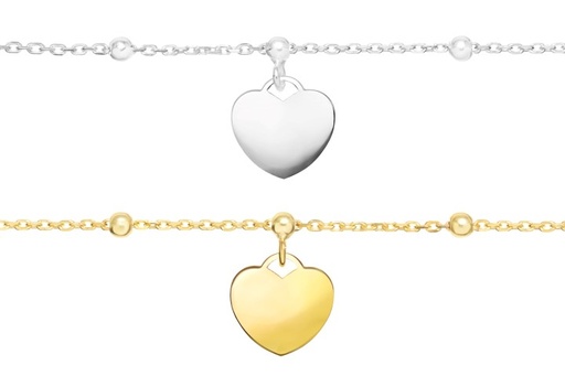 Silver 925 heart bracelet