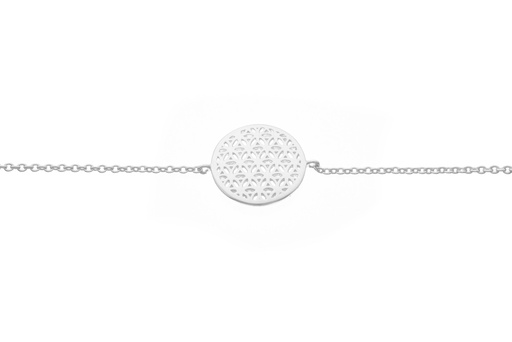 [10063P1500PL] Pulsera plata 925 flor de la vida