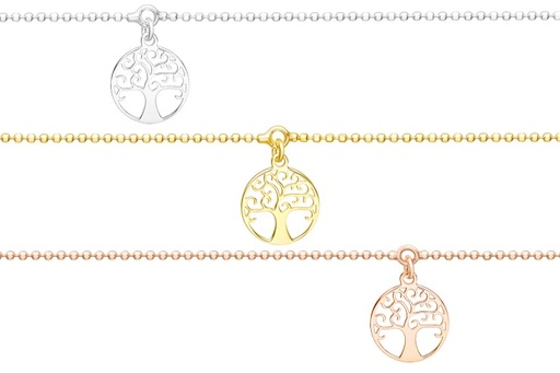 Pulsera plata 925 arbol de la vida