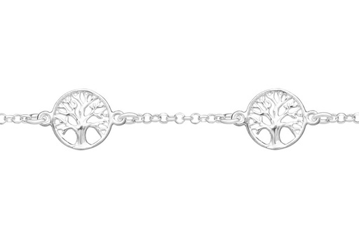 [10842P1600PL] Pulsera plata 925 arbol de la vida