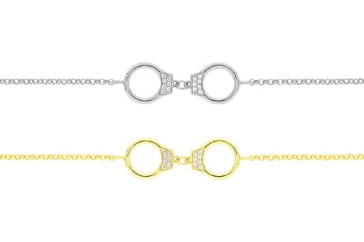 Pulsera plata 925 esposas cz