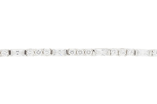 Pulsera plata 925 cz reversible