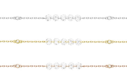 Pulsera plata 925 zirconita