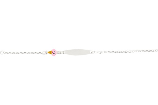 [11602P140ERS] Silver 925 enamel icecream bracelet