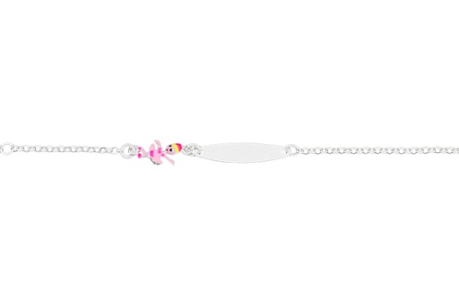 [11608P140ERS] Silver 925 enamel dancer bracelet