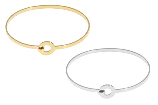 Brazalete plata 925 rigido