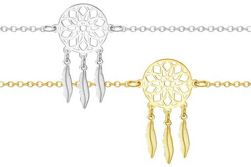 Silver 925 dream catcher bracelet