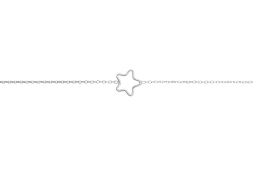 [12223P1600PL] Pulsera plata 925 estrella