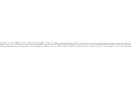 [12279T2000PL] Tobillera plata 925 mini rectangulos triple cadena