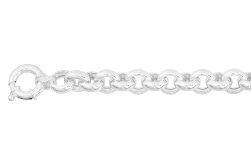 [1234302000PL] Pulsera plata 925 rolo hueca reasa marinera