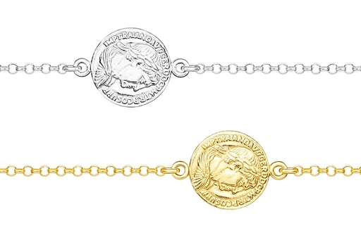 Silver 925 bracelet 16+5cm sterling silver