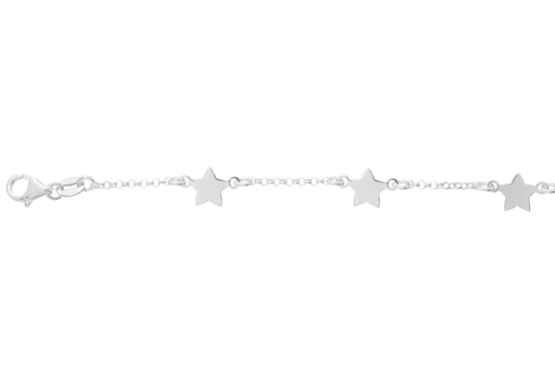 [12983P1600PL] Pulsera plata 925 estrella
