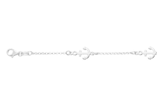 [12988P1600PL] Pulsera plata 925 anclas