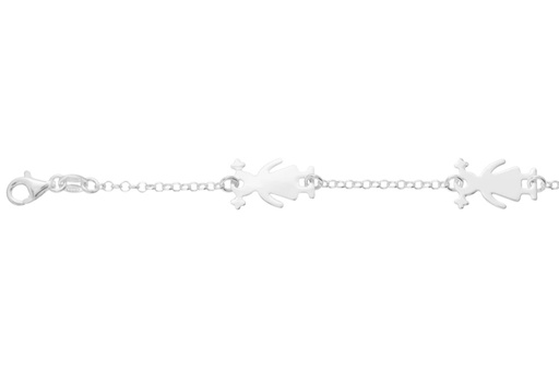 [12991P1600PL] Silver 925 bracelet 16+5cm sterling silver