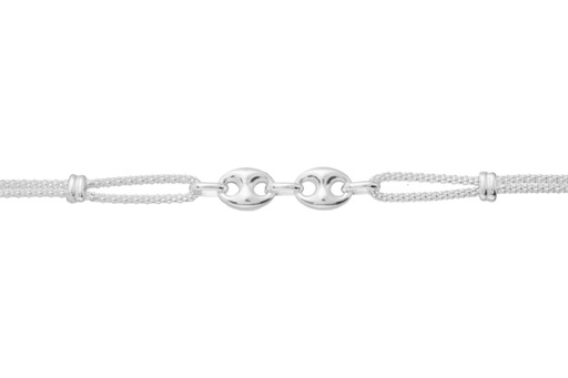 [13002P1600PL] Silver 925 bracelet 16+5cm sterling silver