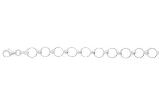 [1302201800PL] Pulsera plata 925 anillas 7mm