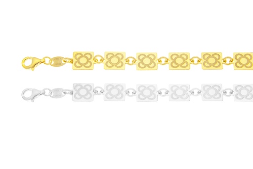 Pulsera plata 925 flor barcelona