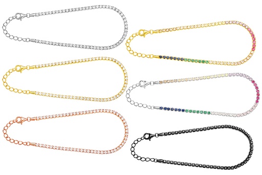 Silver 925 tenis cz bracelet
