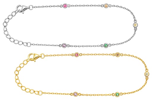 Pulsera plata 925 con zirconitas