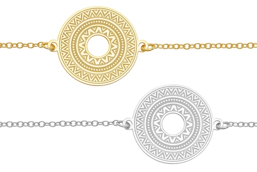 Silver 925 bracelet 16+5cm sterling silver