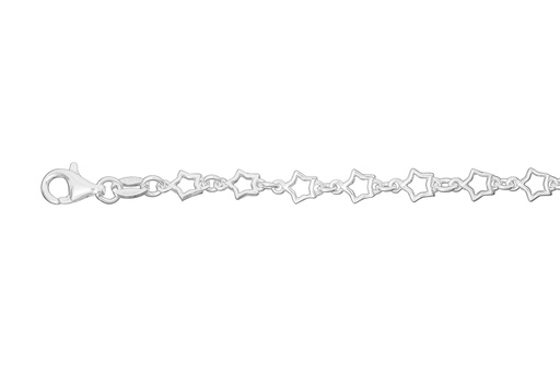 [13631P1600PL] Silver 925 stars bracelet 16+5cm sterling silver