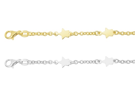 Pulsera plata 925 estrellas