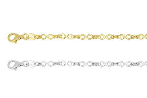 Pulsera plata 925 símbolo infinito