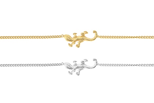 Silver 925 lizard bracelet 16+5cm sterling silver