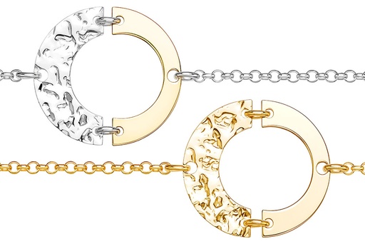 Pulsera plata 925 círculo