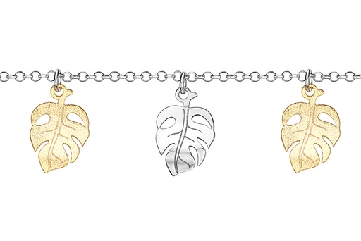 [13968P16RODO] Silver 925 bracelet 16+5cm rhodium