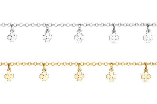 Silver 925 clover bracelet
