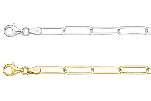 Silver 925 bracelte rolo chain 18cm sterling silver