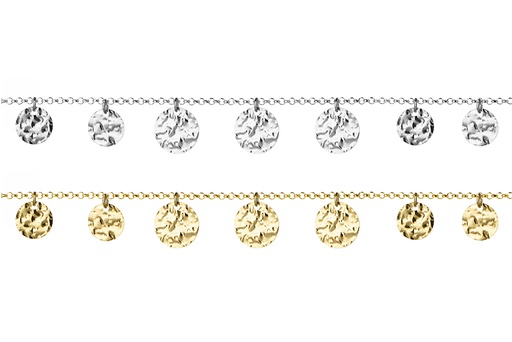 Pulsera plata 925 plaquitas