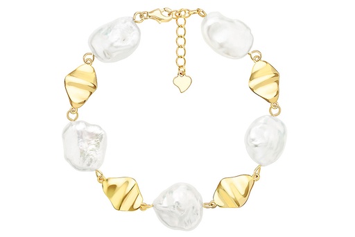 [14340P182PBL] Silver 925 pearl bracelet