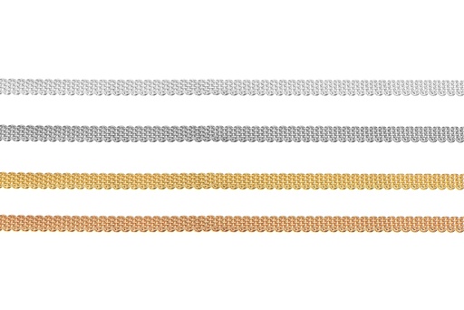 Pulsera milan malla 4mm de plata 925