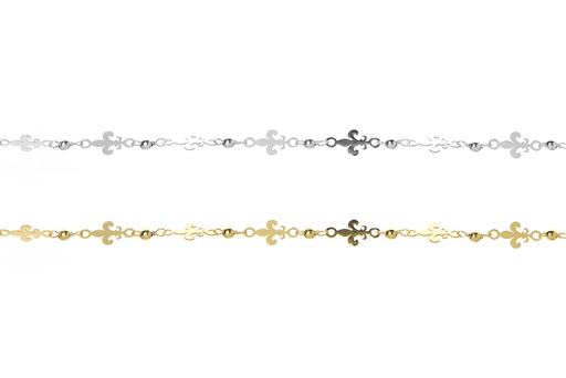 Pulsera plata 925 flor de lis