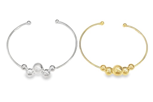 Brazalete plata 925 bolas