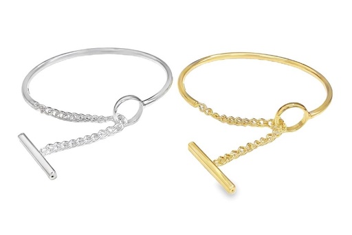 Sterling silver bangle bracelet