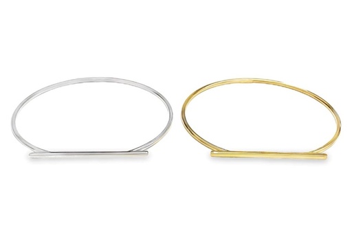 Brazalete plata 925 barra rectangular