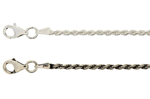 Sterling silver solid cordon 040 bracelet