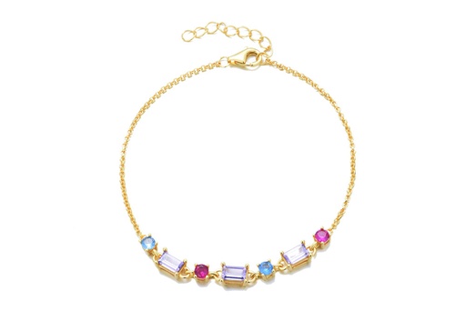 [15014B0016E3MXDO] Sterling silver zirconia bracelet