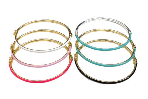 Brazalete esclava plata 925 esmalte