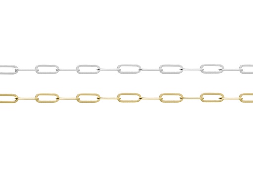 Sterling silver rectangle link chain sterling silver