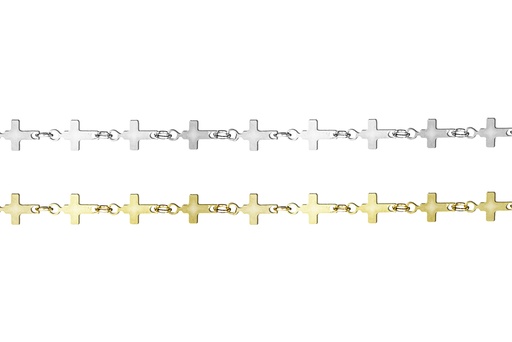 Tobilleras plata 925 mini cruces