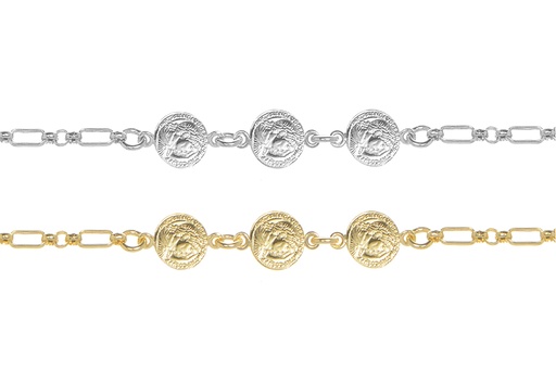 Pulsera plata 925 3 monedas romanas