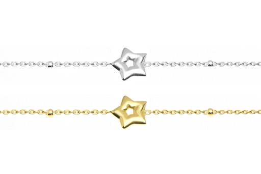 Sterling silver star bracelet