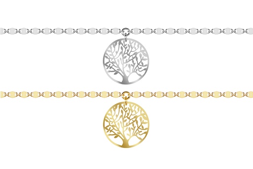 Pulsera plata 925 arbol de la vida