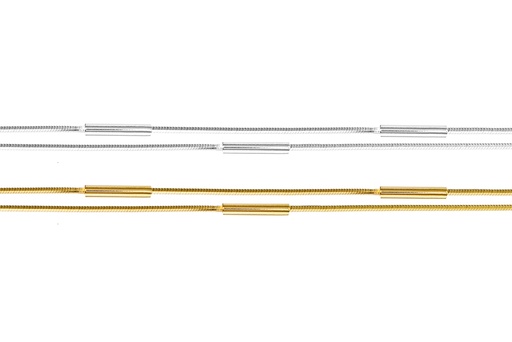 Pulsera plata 925 snake con tubo 2x10mm